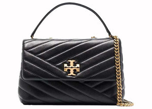 Tory Burch Kira Chevron Small Convertible Shoulder Bag Black
