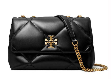 Tory Burch Kira Diamond Quilt Small Convertible Shoulder Bag Black