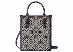 Tory Burch T Monogram Mini Tote Navy
