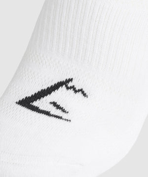 Gymshark Trainer Socks 3Pk White