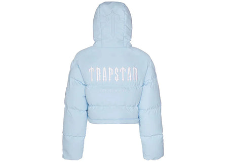 Trapstar Women'S Decoded 2.0 Hooded Puffer Ice Blue