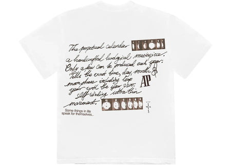 Travis Scott Cj x Audemars Piguet Perpetual Calendar T-Shirt White