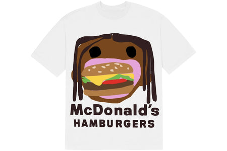 Travis Scott x CPFM 4 CJ Burger Mouth T-Shirt White