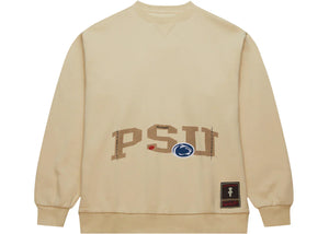 Travis Scott x Mitchell & Ness Penn State Nittany Lions Pullover Sweatshirt Tan