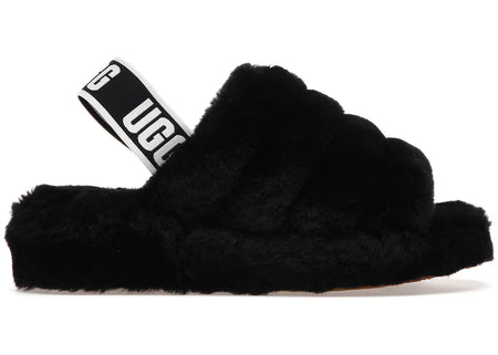 Ugg Fluff Yeah Slide Black Womens