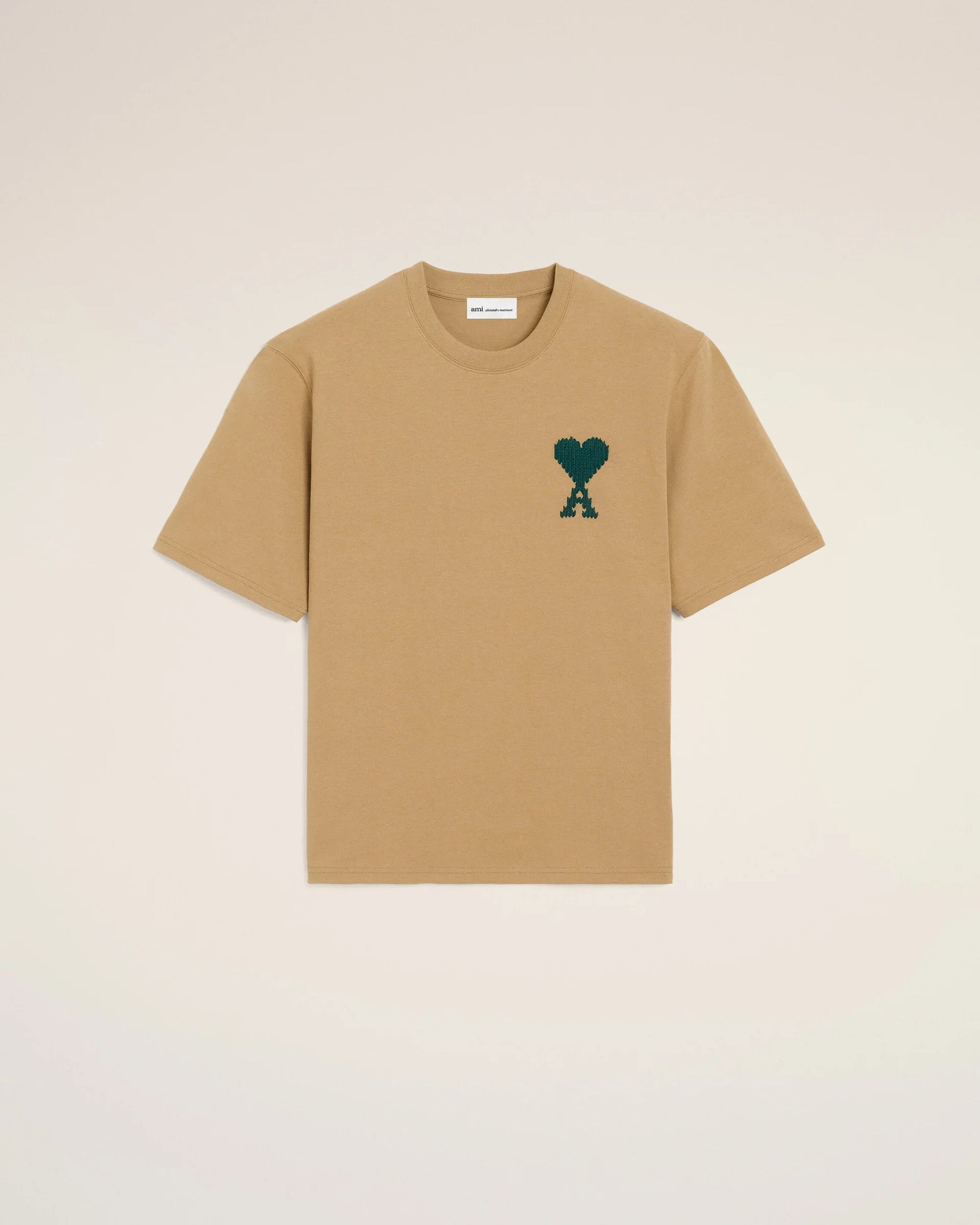 Beige Cotton Ami De Coeur T-Shirt T-Shirt Ami de Coeur in a heavy cotton jersey