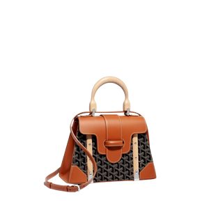 Saïgon Structuré PM Bag (Black & Tan)
