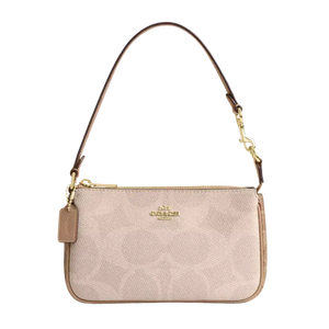 Coach Nolita 19 In Blocked Signature Canvas Tan