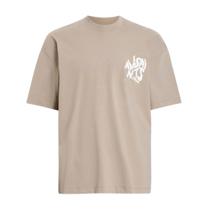ORLANDO CREW Print T-Shirt Beige