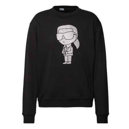 Karl Lagerfeld Sweatshirt mit Motiv-Print in black
