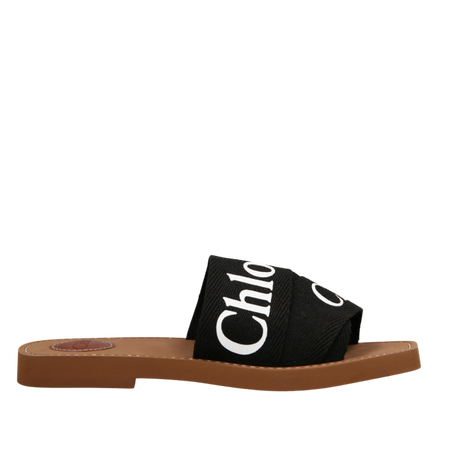 Chloe Black Woody Sandals