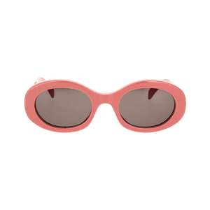 CELINE Oval Sunglasses Shiny Pink/Smoke
