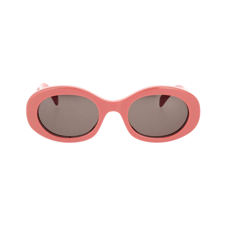 CELINE Oval Sunglasses Shiny Pink/Smoke