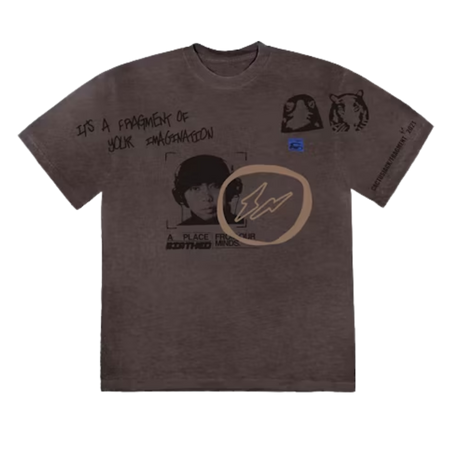 Travis Scott Cactus Jack For Fragment Hiroshi T-Shirt Brown Pepper