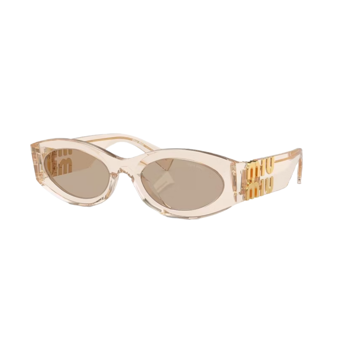 Miu Miu Glimpse Sunglasses Sand Transparent/Brown (0MU 11WS 11T40F54)