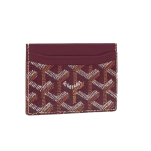 Goyard Saint-Sulpice Card Burgundy Wallet