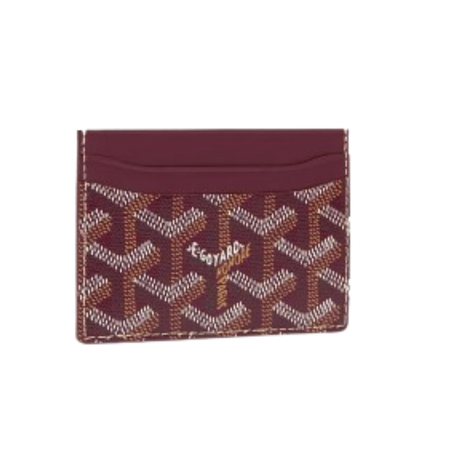 Goyard Saint-Sulpice Card Burgundy Wallet