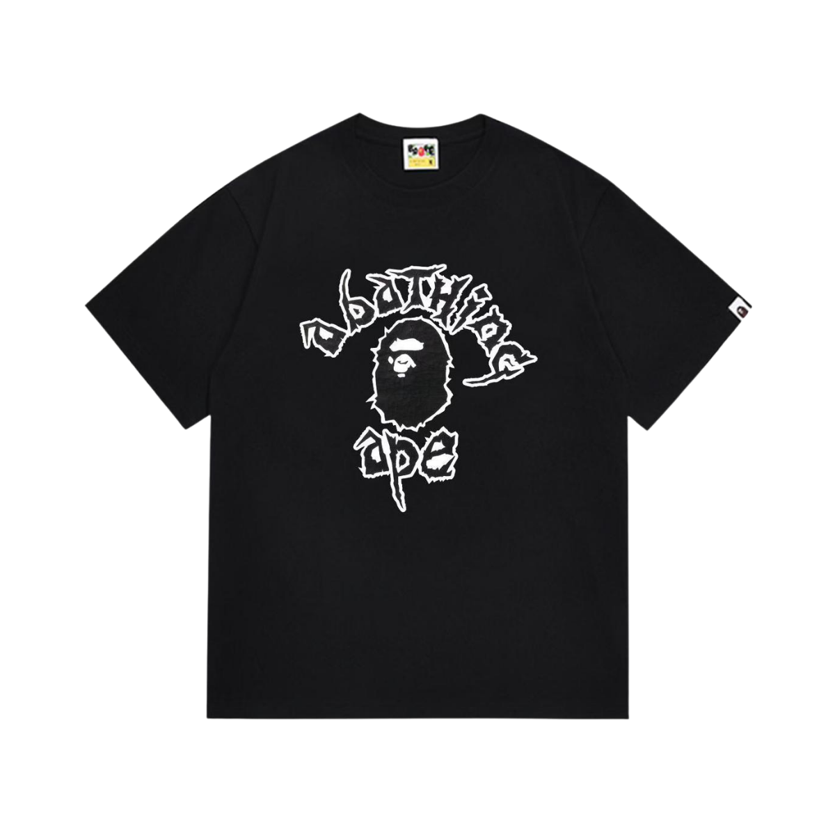 BAPE Ape-Head College-style Black T-shirt