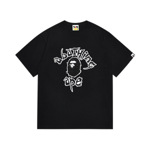 BAPE Ape-Head College-style Black T-shirt