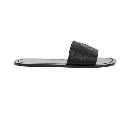 Varsicool leather slides (Black)