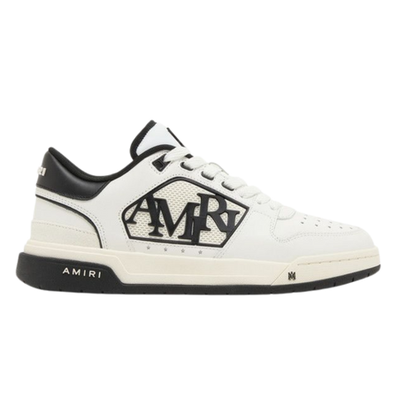 Amiri Classic Low Logo - White Black