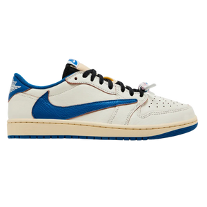 Fragment Design x Travis Scott x Air Jordan 1 Retro Low OG SP Sail Military Blue