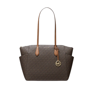 Michael Kors Marilyn Medium Signature Logo Tote Bag Brown