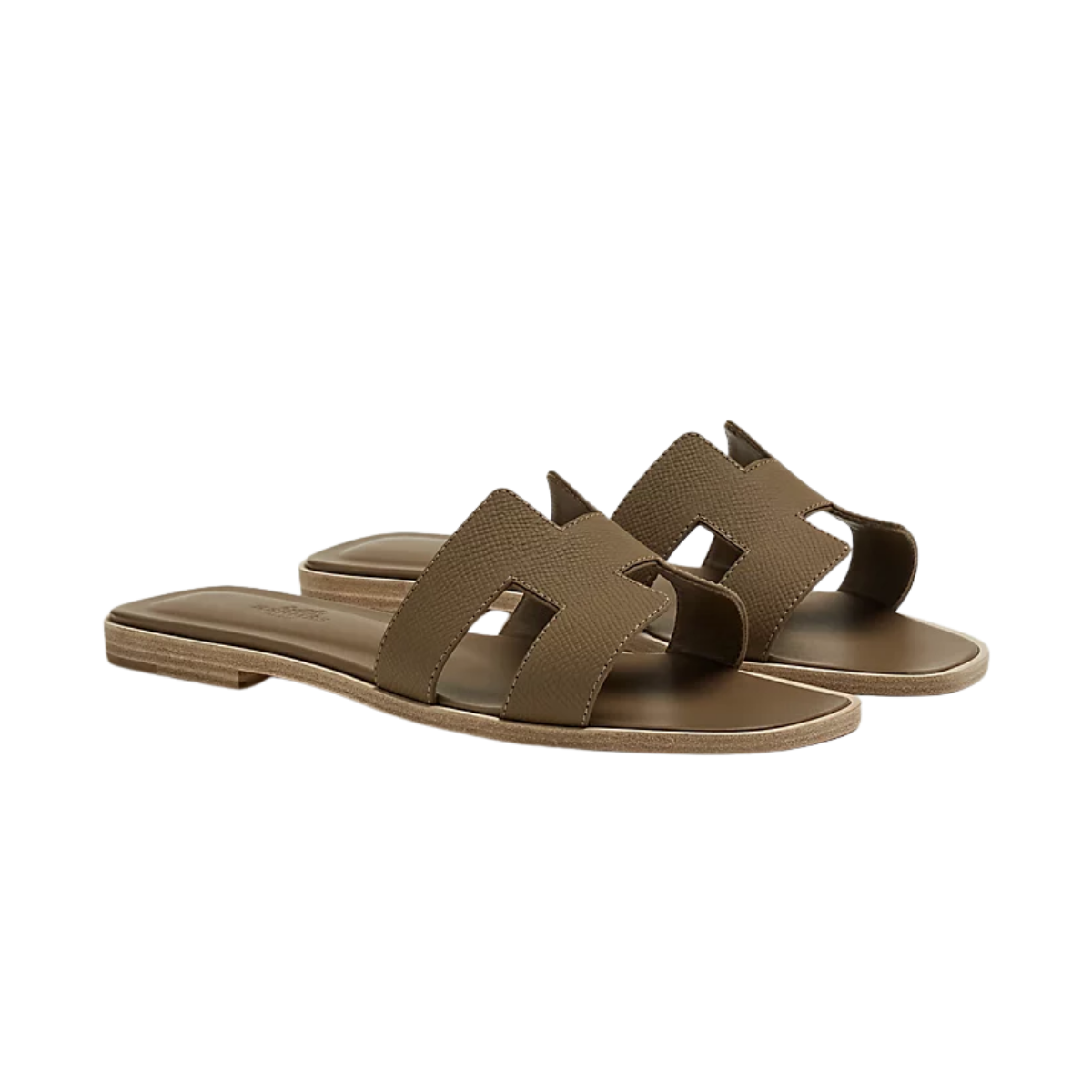 Hermes Oran sandal étoupe
