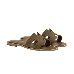 Hermes Oran sandal étoupe