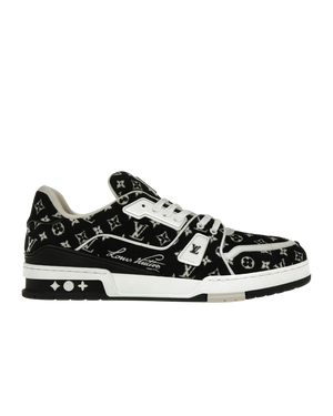 Louis Vuitton Trainer Black Monogram Textile