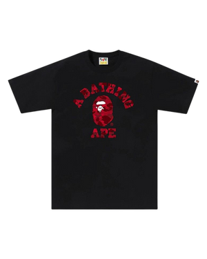 Bape - Color Camo College T-Shirt Black / Red (SS23)