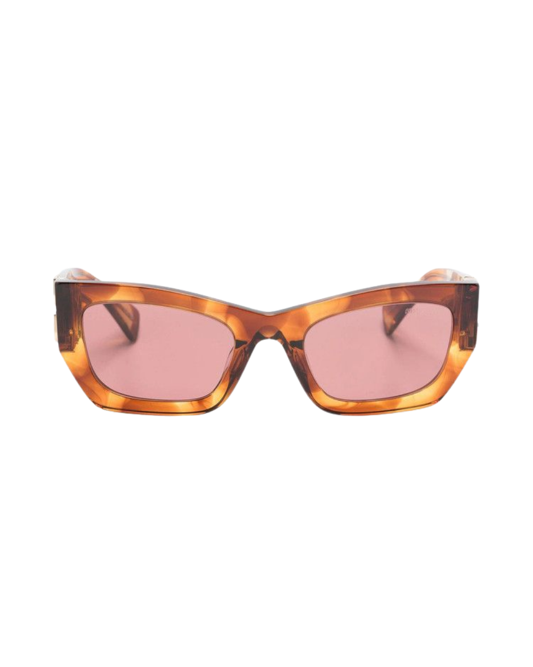 Miu Miu Rectangle Sunglasses Tobacco/Violet (0MU 09WS 11Q08S)