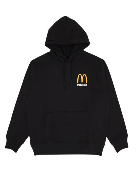 Palace x McDonald's Logo Hoodie Black