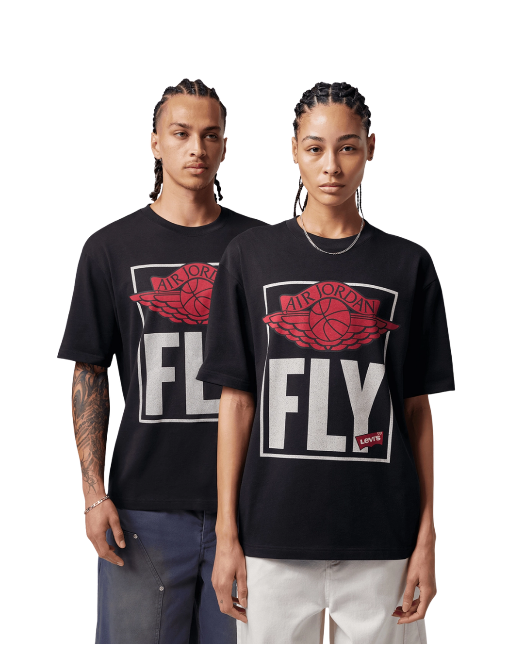 Jordan X LEVIS SHORT SLEEVE TEE BLACK