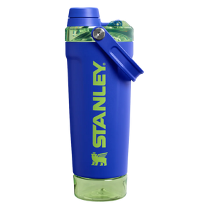 The Vitalize Shaker Bottle 20 OZ Cobalt Chartreuse