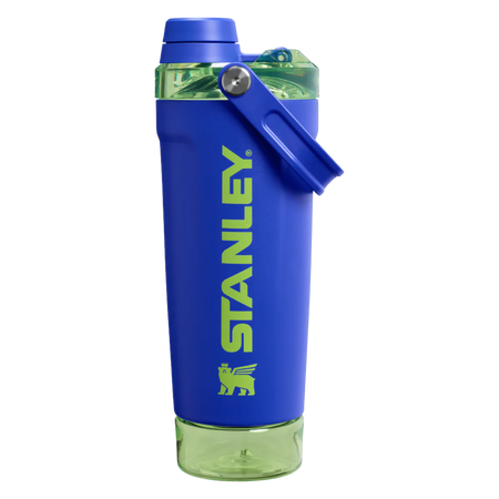 The Vitalize Shaker Bottle 20 OZ Cobalt Chartreuse