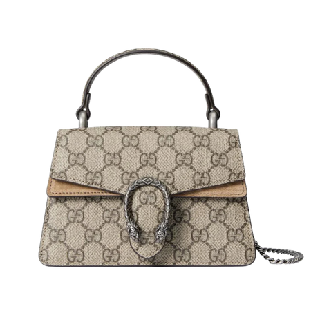 Gucci Dionysus Mini Top Handle Bag Beige/Ebony