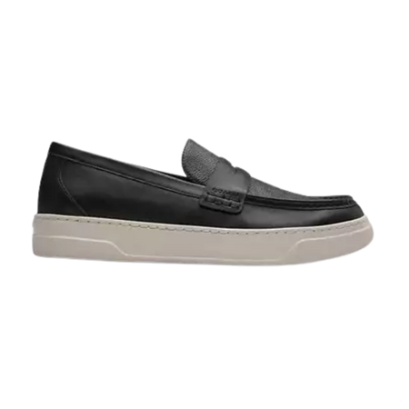 Coach Hybrid Loafer With Signature Canvas Charcoal/Black