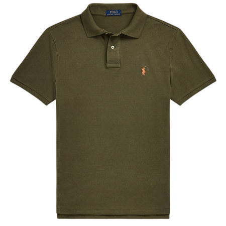 Polo Ralph Lauren Embroidered Logo Cotton Slim Fit Polo T-shirt