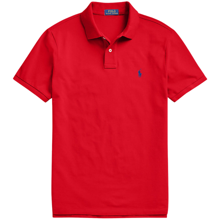 Polo Ralph Lauren Men Red Solid Cotton T-shirt