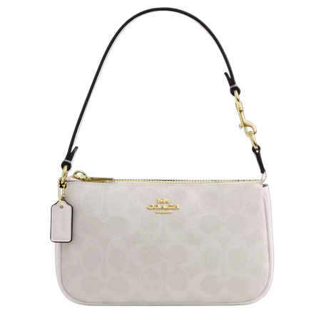 COACH Nolita 19 In Signature Canvas Gold/White/Chalk