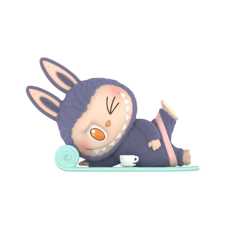 Pop Mart THE MONSTERS Labubu Lazy Yoga Series Americano Figure