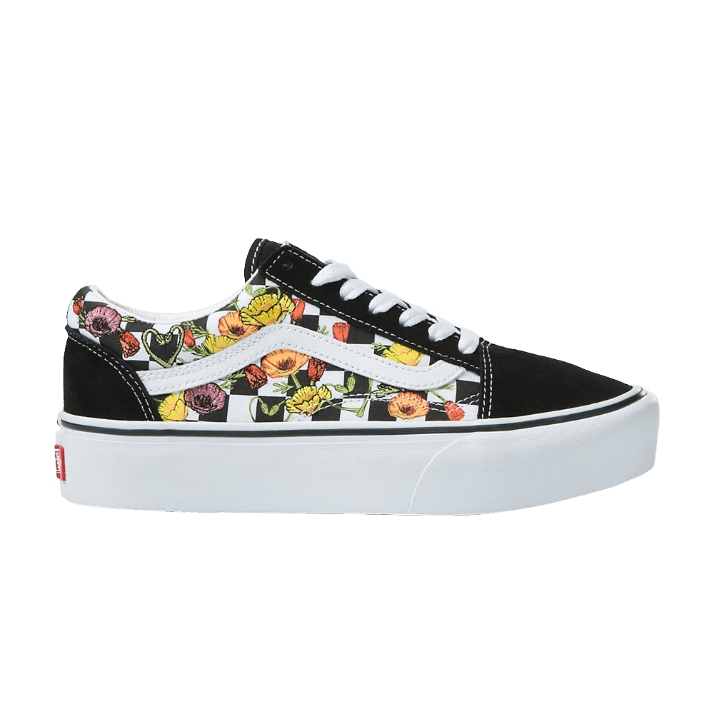 Vans Old Skool Platform Poppy Checkerboard