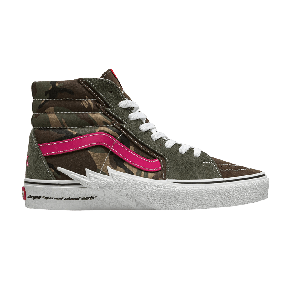 AAPE x Vans Sk8-Hi Bolt - Green Camo