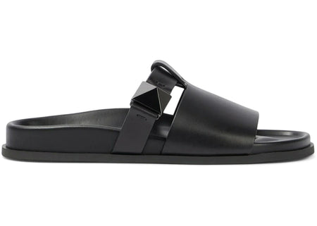 Valentino Garavani Rockstud Leather Sandals Black