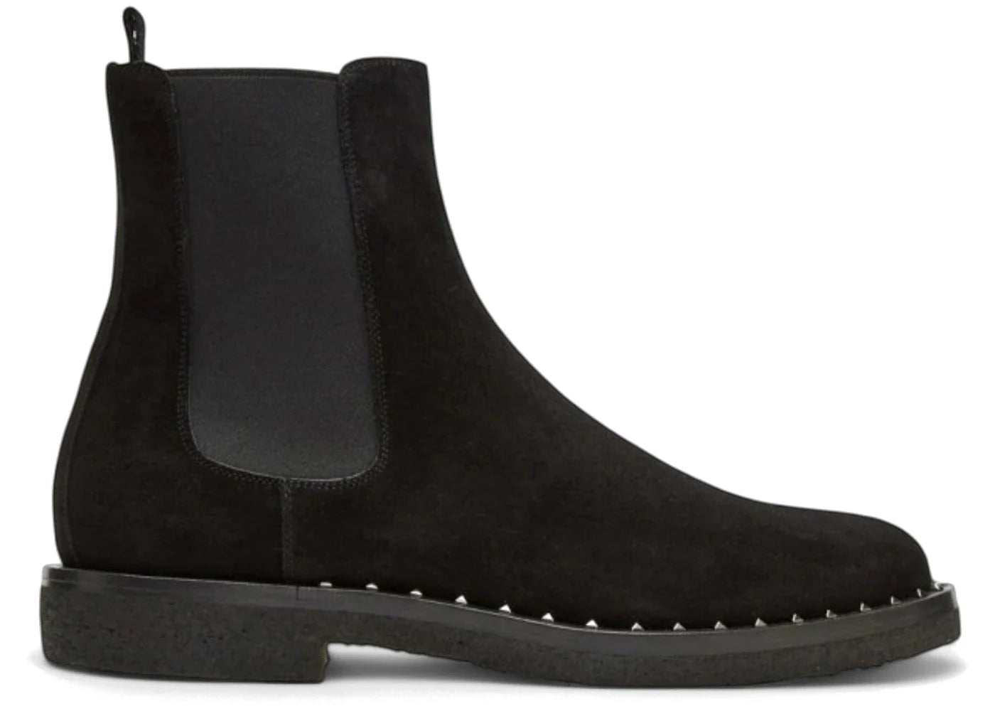 Valentino Garavani Suede Soul Rockstud Chelsea Boots Black