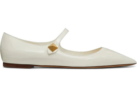 Valentino Garavani Tiptoe Pointed Toe Ballerinas Ivory (Women's)