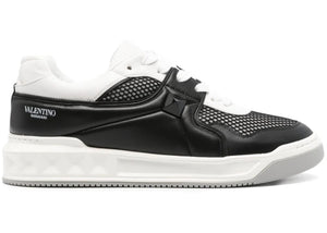 Valentino One Stud Low-Top Black White