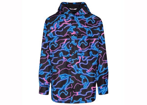 Valentino Printed Hooded Jacket Black