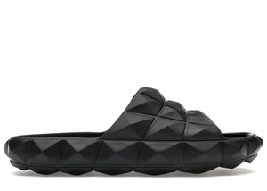 Valentino Roman Stud Turtle Slide Sandal Black